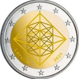 2 Euros  Letonia 2024